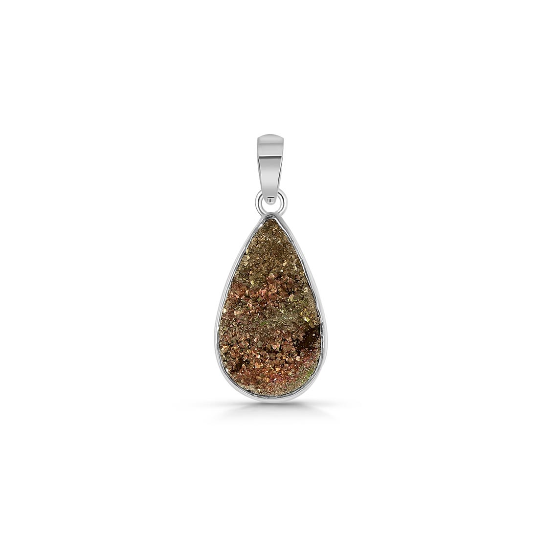 Spectropyrite Druzy Pendant-(SPD-P-20.)